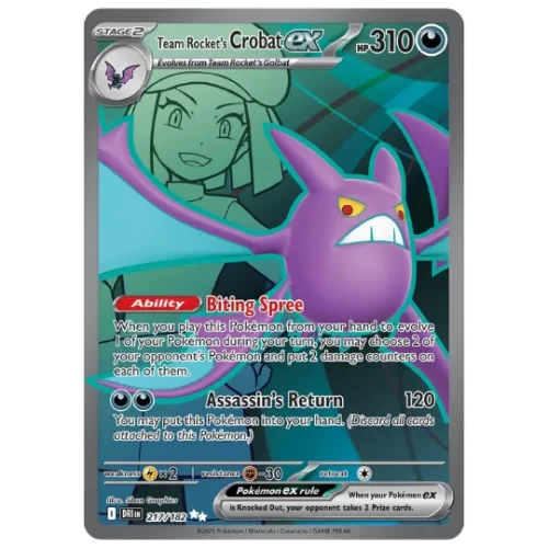 Team Rocket's Crobat ex - 217/182 - Destined Rivals